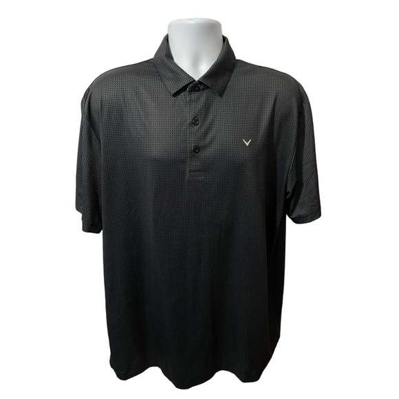 Men’s Callaway Opti-dri Black Polo Golf Shirt Size Medium Large - Picture 1 of 10